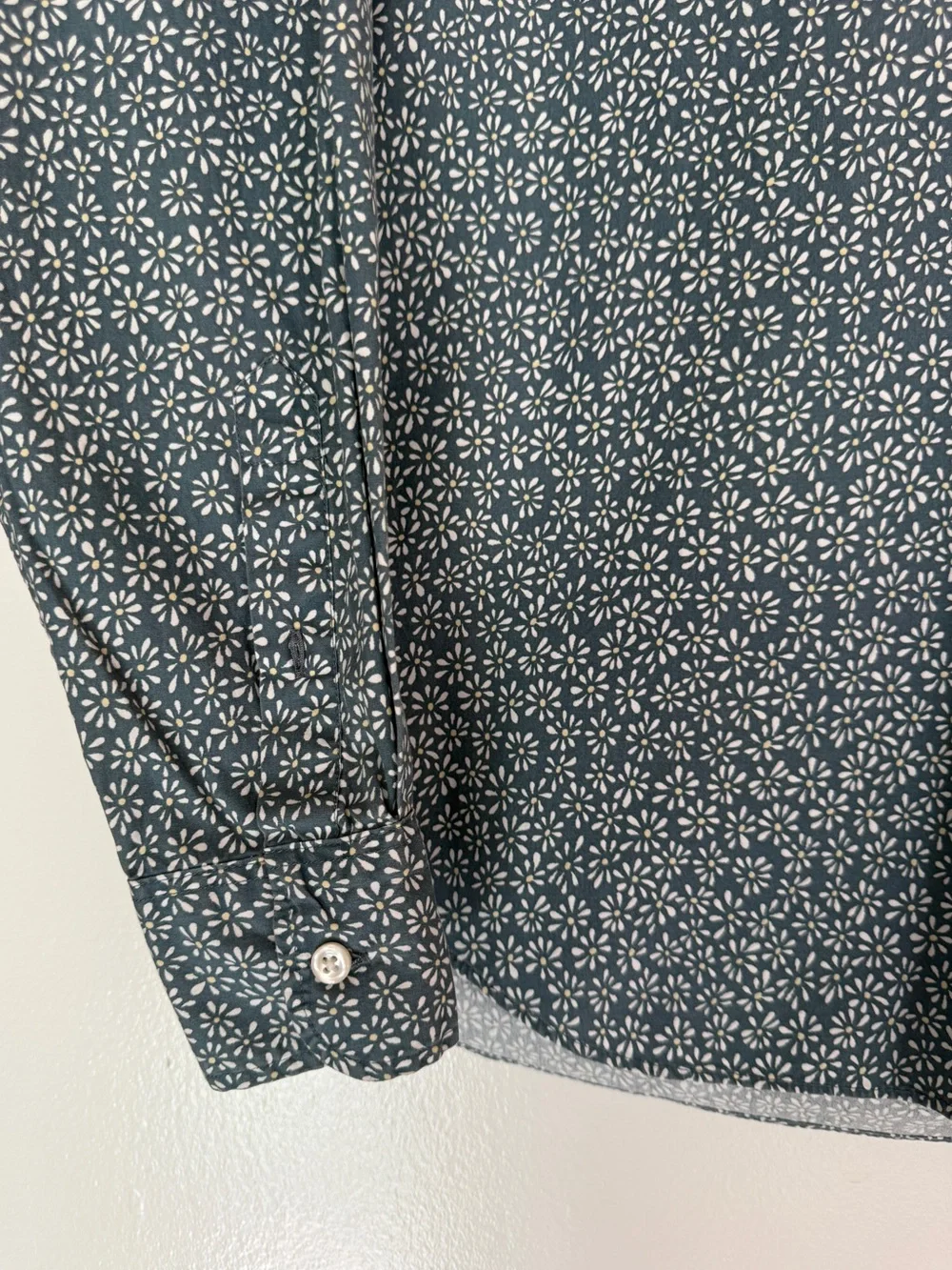 J. Crew Button-Down Shirt with Daisy Pattern